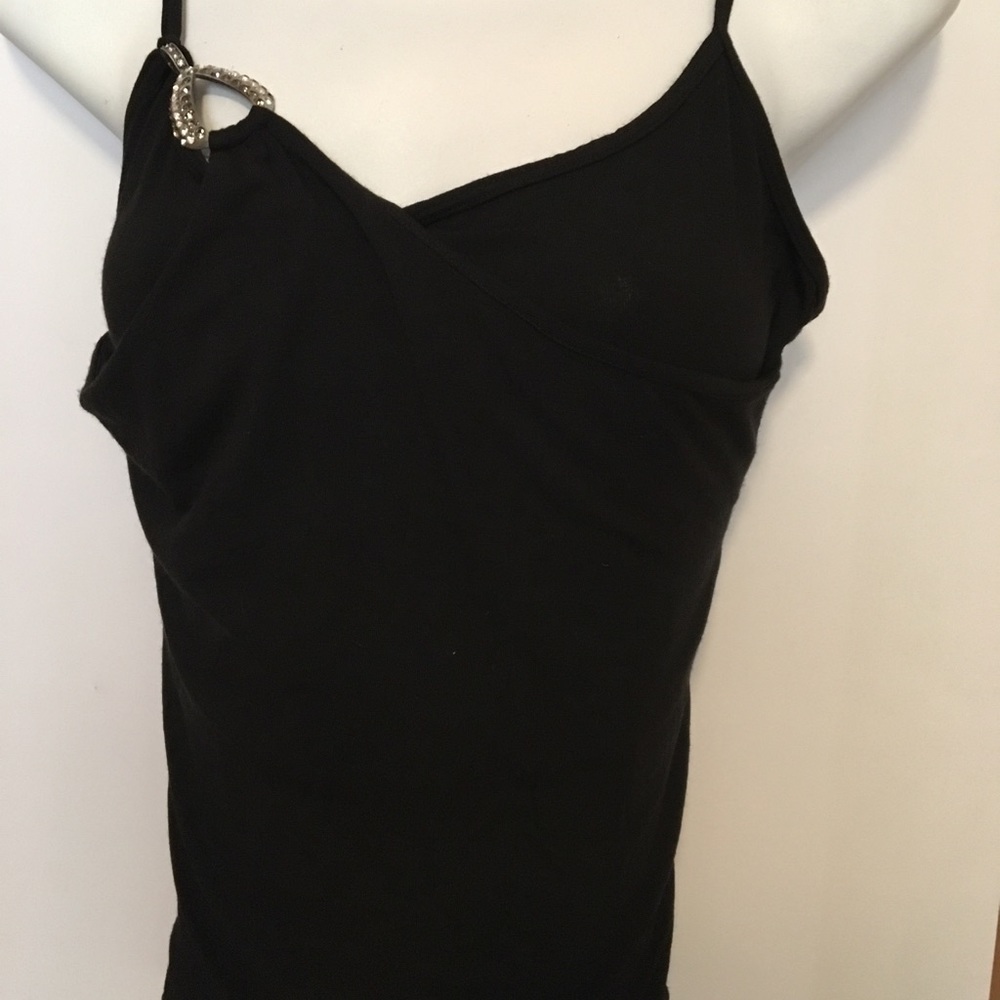 Marisa K ,black tank ,bling sz Med 17” NWT
